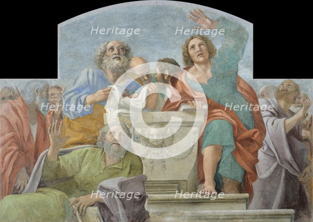 Apostles around the Empty Sepulchre, 1604-1607. Artist: Carracci, Annibale (1560-1609)