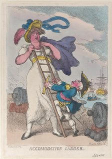 Accomodation Ladder, September 1, 1811., September 1, 1811. Creator: Thomas Rowlandson.