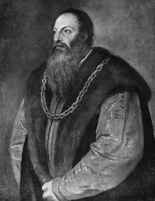 'Pietro Aretino', Italian author, playwright, poet and satirist, c1548-1551 (1912).Artist: Titian