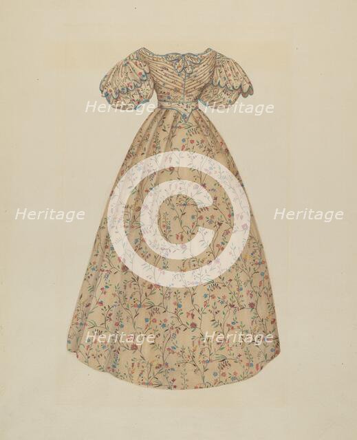 Dress, c. 1938. Creator: Catherine Fowler.