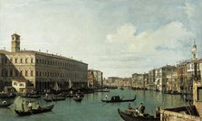 The Grand Canal, seen from the Rialto Bridge, c1725. Creator: Canaletto.