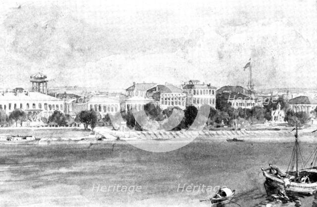 The Chinese Crisis: the British Consulate, Shanghai, 1898. Creator: Unknown.