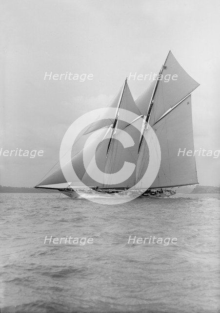 The schooner 'Meteor IV', 1913. Creator: Kirk & Sons of Cowes.