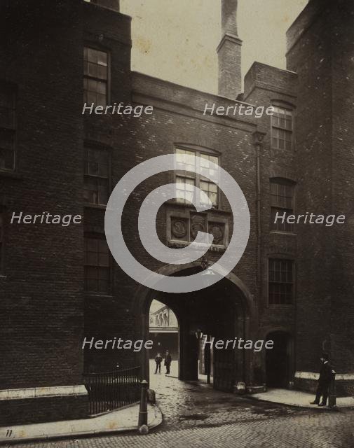 Lincoln's Inn, Gate House, 1876. Creator: Alfred H. Bool (British); album issued by The Society for Photographing the Relics of Old London; John Bool (British), and.