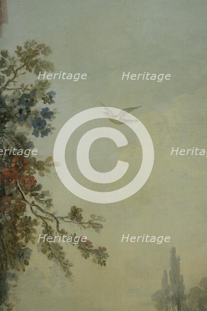 Paysage au chien, between 1765 and 1770. Creators: Jean Baptiste Marie Huet, Jean-Honore Fragonard.