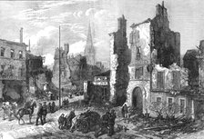 The ruin around Paris: the town of St. Cloud destroyed by fire, 1871. Creator: RCH.