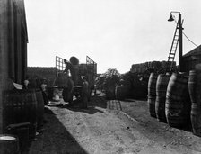 A cooper's yard, London, c1938. Artist: Unknown