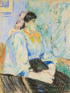 Jeune femme assise, 1895. Creator: Guillaumin, Jean-Baptiste Armand (1841-1927).