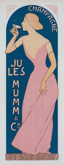 Affiche pour le "Champagne Jules Mumm"., c1898. Creator: Maurice Realier-Dumas.