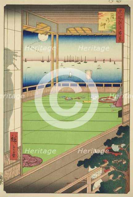 Moon-viewing Point (Tsuki no misaki), from the series "One Hundred Famous Views...", 1857. Creator: Ando Hiroshige.