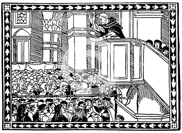 Girolamo Savonarola (1452-1498) Italian political and religious reformer. Artist: Unknown