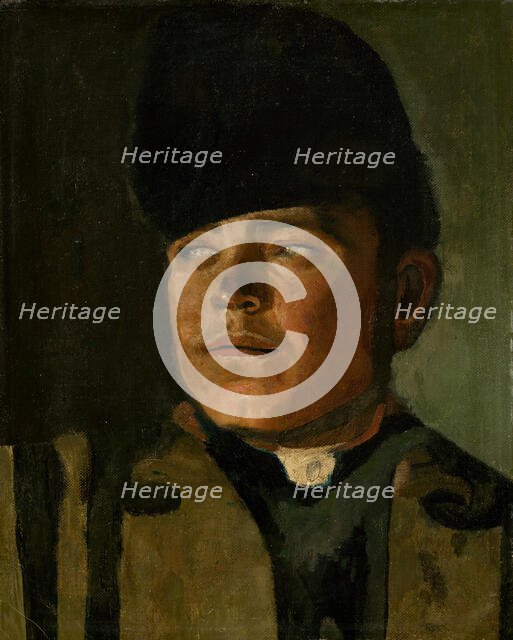 Groom in a Fur Cap, 1875 - 1878. Creator: Ladislav Mednyanszky.