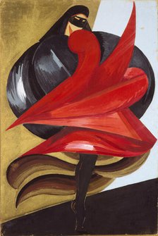 Costume design for the theatre play Romeo and Juliet by W. Shakespeare, 1921. Creator: Exter, Alexandra Alexandrovna (1882-1949).