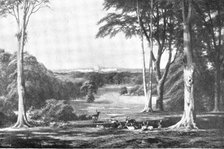 Pictures from the Royal Academy: Windsor Castle, from the Forest - C. E. Johnson, 1895. Creator: George Meisenbach.