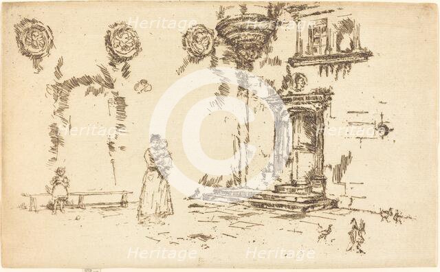 Hotel Lallement, Bourges, 1888. Creator: James Abbott McNeill Whistler.