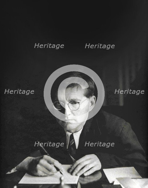 Portrait of the composer Dmitri Shostakovich (1906-1975).