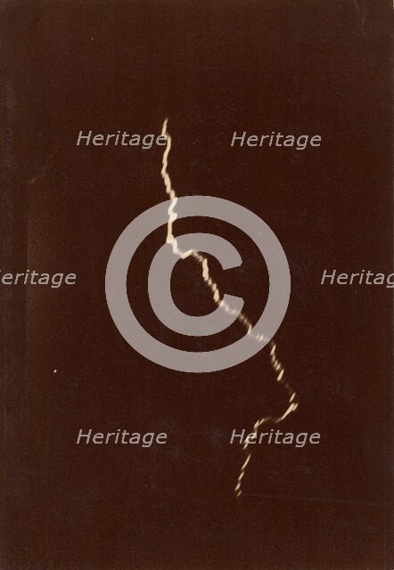 [Spiral of Lightning in a Thunderstorm], May 12, 1886. Creator: Charles Moussette.