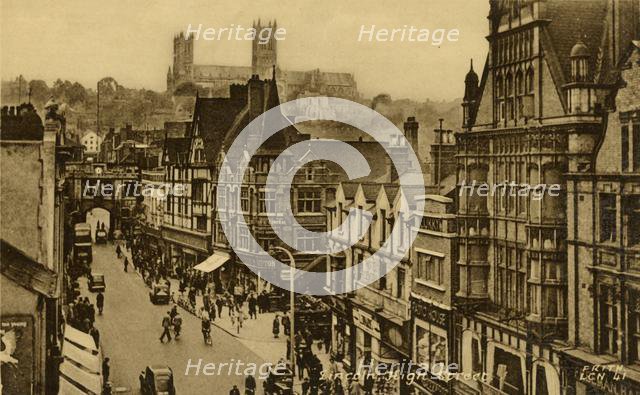 'Lincoln High Street', late 19th-early 20th century.  Creator: Francis Frith & Co.