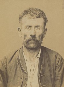 Pichon. Ernest. 41 ans, né le 2/11/52 à Villard-Rixoire (Jura). Terrassier. Anarchiste. 2/..., 1894. Creator: Alphonse Bertillon.