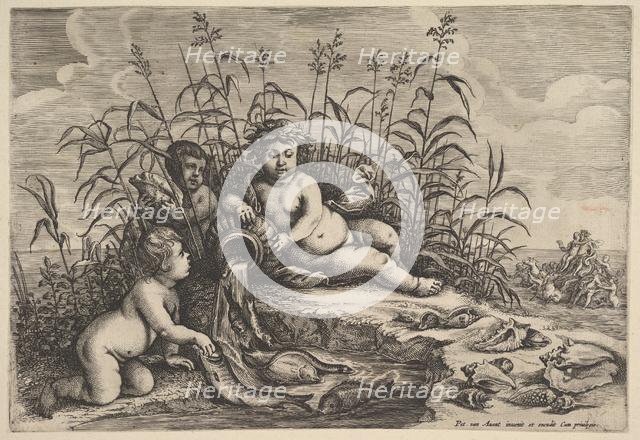 Water from The four elements, after Avont, 1647. Creator: Unknown.