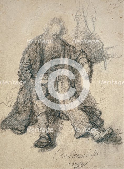 The Drunken Lot. Artist: Rembrandt van Rhijn (1606-1669)