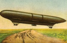Siemens-Schuckert airship, 1911, (1932). Creator: Unknown.