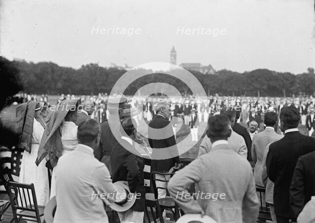 Home Guard - Organization of Government Clerks, D.C. Wilson, Back To Camera, Rev., 1917. Creator: Harris & Ewing.
