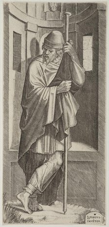 St James Major. Plate 6. From: Christ and the Apostles, 1545. Creator: Lambert Suavius.