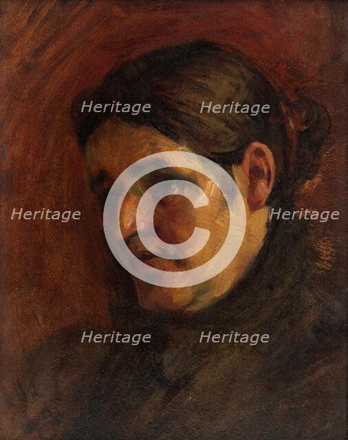 Portrait of the Artist's Mother, 1900-1910. Creator: Milan Thomka Mitrovsky.