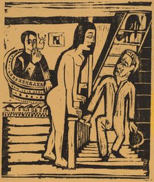 The Visit, 1923. Creator: Ernst Kirchner.