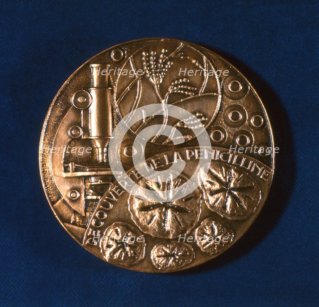 Medal commemorating the discovery of penicillin, 1945. Artist: Unknown