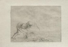 Burning the Grass. Creator: Alphonse Legros (French, 1837-1911).
