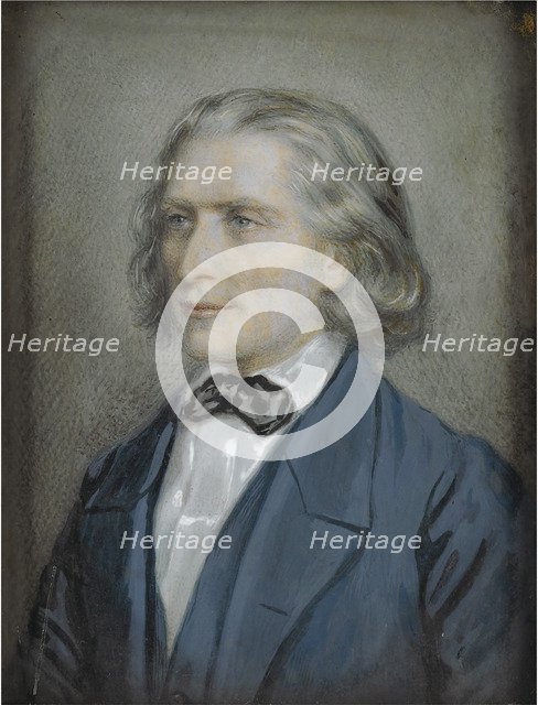 Portrait of Franz Liszt (1811-1886), 1856. Artist: Kriehuber, Josef (1800-1876)