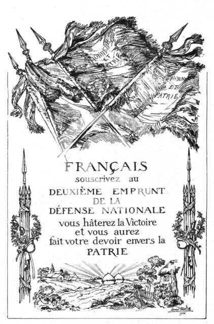 'Les affiches illustrees du deuxieme emprunt; L'affiche de Bernard Naudin', 1916. Creators: Unknown, Bernard Naudin.