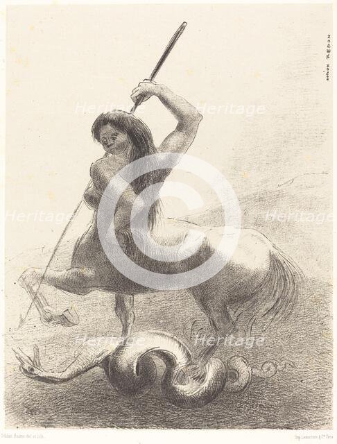 Il y eut des luttes et des vaines victoires (There were struggles and vain victories), 1883. Creator: Odilon Redon.