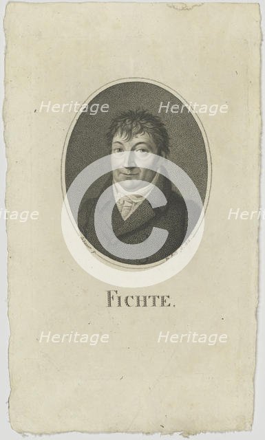 Portrait of Johann Gottlieb Fichte (1762-1814), 1812. Creator: Bolt, Johann Friedrich (1769-1836).
