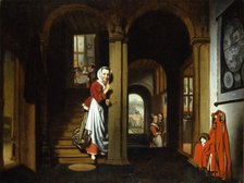 The Eavesdropper, 1657. Creator: Maes, Nicolaes (1634-1693).