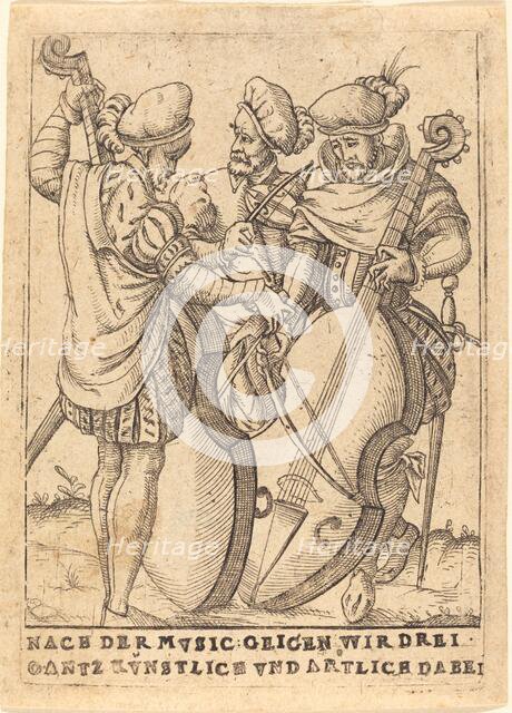Nach der Mvsic: Geigen wir drei gantz Kvnstlice vnd artliche dabei, c. 1580. Creator: Unknown.