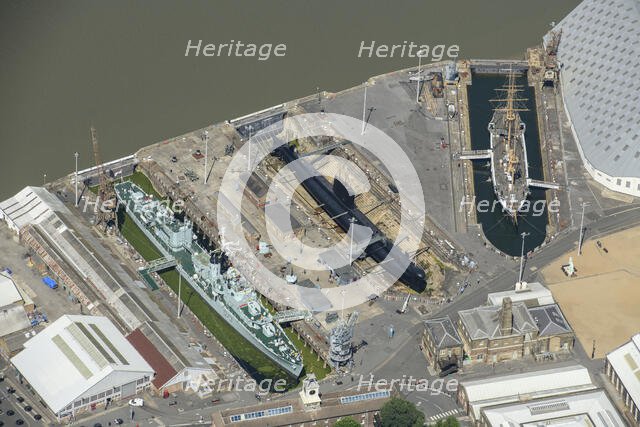 HMS Cavalier, HMS Gannet and HM Submarine Ocelot at The Historic Dockyard Chatham, Medway, 2024. Creator: Damian Grady.