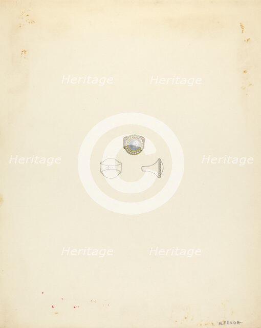 Ring, c. 1940. Creator: Michael Fenga.
