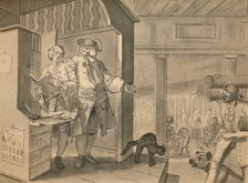 Sketch for Plate IV from 'Industry and Idleness', 1747. Artist: William Hogarth.