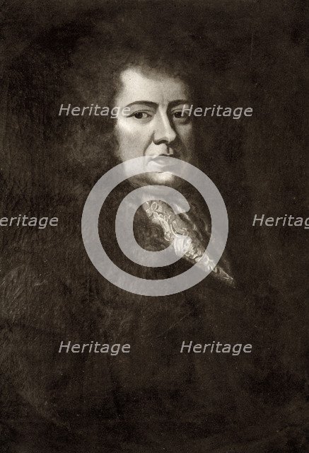 Samuel Pepys, English naval administrator and Member of Parliament, (1909).Artist: Sir Godfrey Kneller