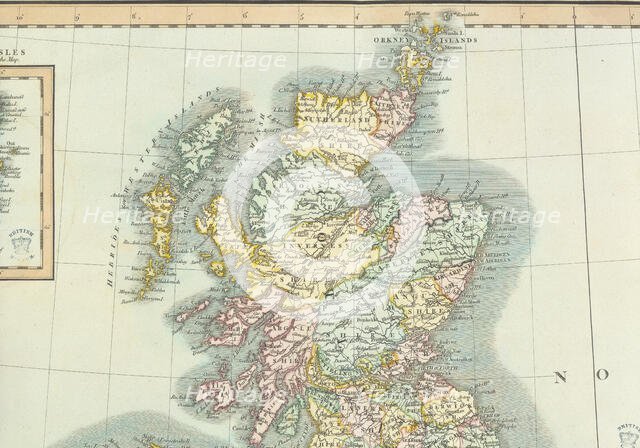 Map of Scotland, (c1800?) Creator: John Cary.
