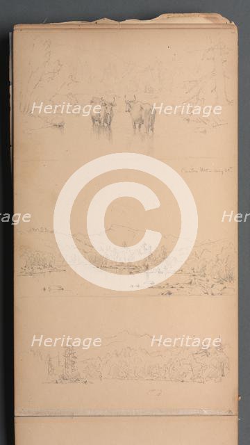 Sketchbook, page 07: "Carter Mt (?) Aug. 28th", 1859. Creator: Sanford Robinson Gifford (American, 1823-1880).