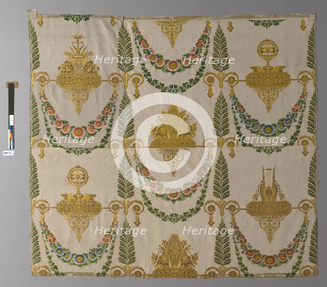 Panel Formerly Part of the Wall Covering in the Deuxième Salon des Grands Appartements... Creator: Lacostat et Trollier.