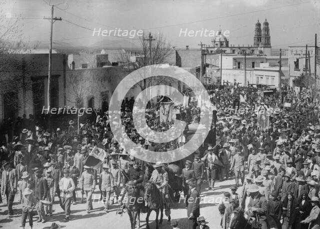 Funeral of Gen. Ganzalez [i.e., Gonzalez], 1914. Creator: Bain News Service.