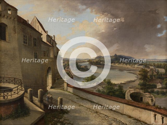 "View from Wawel" by Jan Nepomucen Glowacki, 1848. Creator: Jan Nepomucen Glowacki.