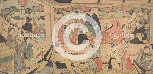 Sumida River Holiday, 1788-90. Creator: Torii Kiyonaga.