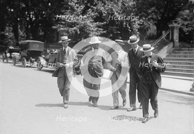 Press Correspondents with Secretary Lansing, 1916. Creator: Harris & Ewing.