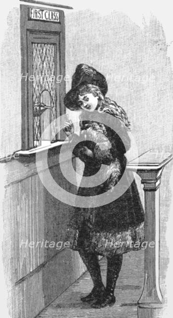 ''Studies of Life and Character at a Railway Station; Dog Ticket', 1890. Creator: Unknown.